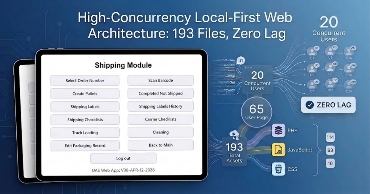 High-Concurrency Local-First Web Architecture: 193 Files, Zero Lag