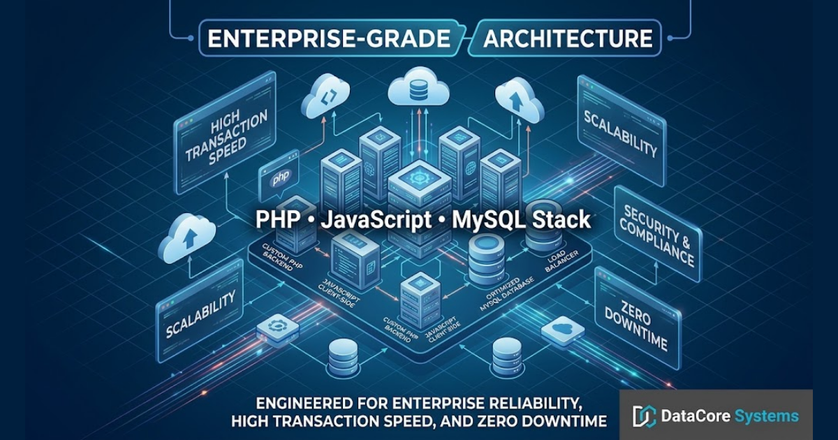 Enterprise-Grade Architecture: Custom PHP, JavaScript & MySQL Web Applications
